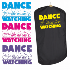 Personalised Quality Dance Slogan "Dance like no-ones watching" Costume Carrier Bag