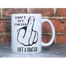 Middle Finger Adult Novelty 11oz Ceramic Mug 
