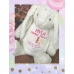 Personalised Embroidered Cream Plush Bunny Rabbit 