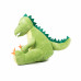 Personalised Embroidered Green Plush Dinosaur