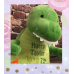 Personalised Embroidered Green Plush Dinosaur