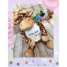 Personalised Embroidered Cute Plush Giraffe Teddy