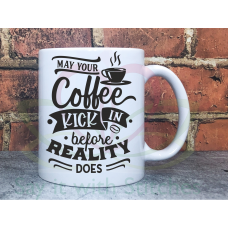 Coffee before Reality 11oz Personalised Mug Gift