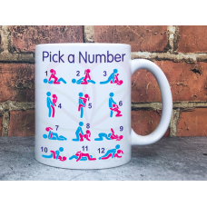 Sex Positions Pick a Number Adult Rude Offensive Novelty 11oz Ceramic Mug 